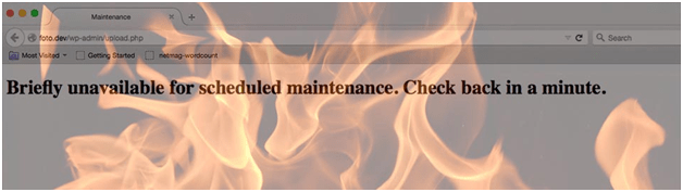 fix Briefly Unavailable for Scheduled Maintenance Error
