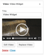 video widget