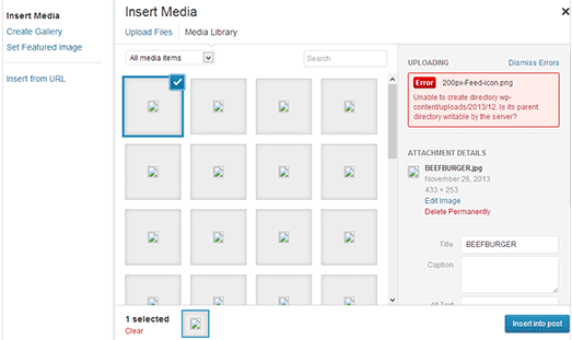 how to fix image upload issue in wordpress