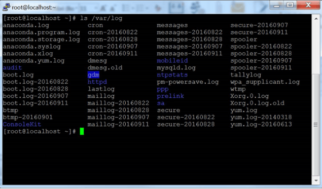 Putty terminal window