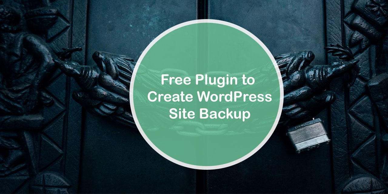 Free Plugin to backup