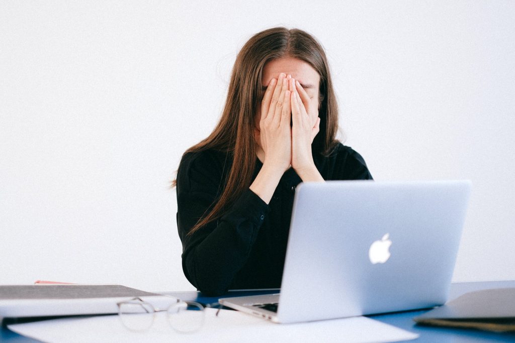 Stressed woman