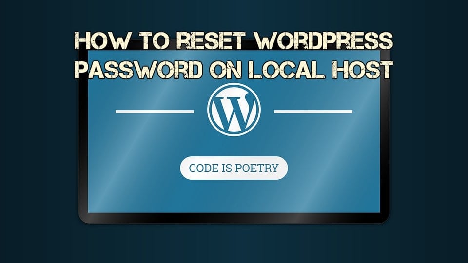 wordpress reset password