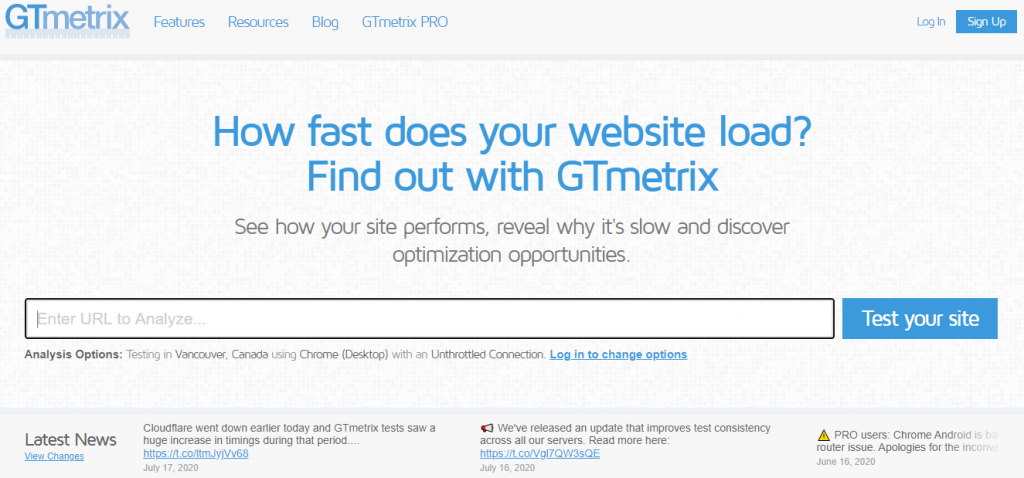 GTmetrix