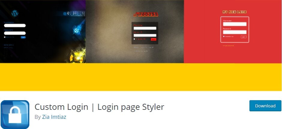 Login page styler plugin