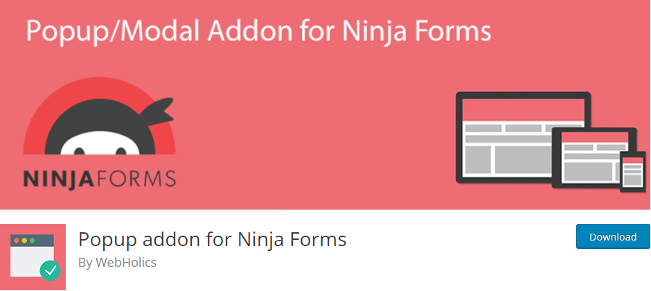 Ninja Forms Popup Addon