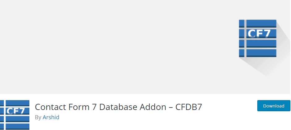 Contact Form 7 Database Addon