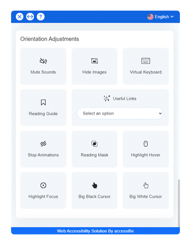 Orientation adjustments