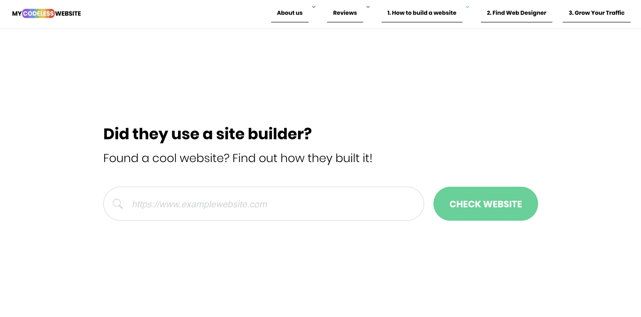 My Codeless Website