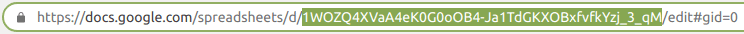 Google Sheets table link