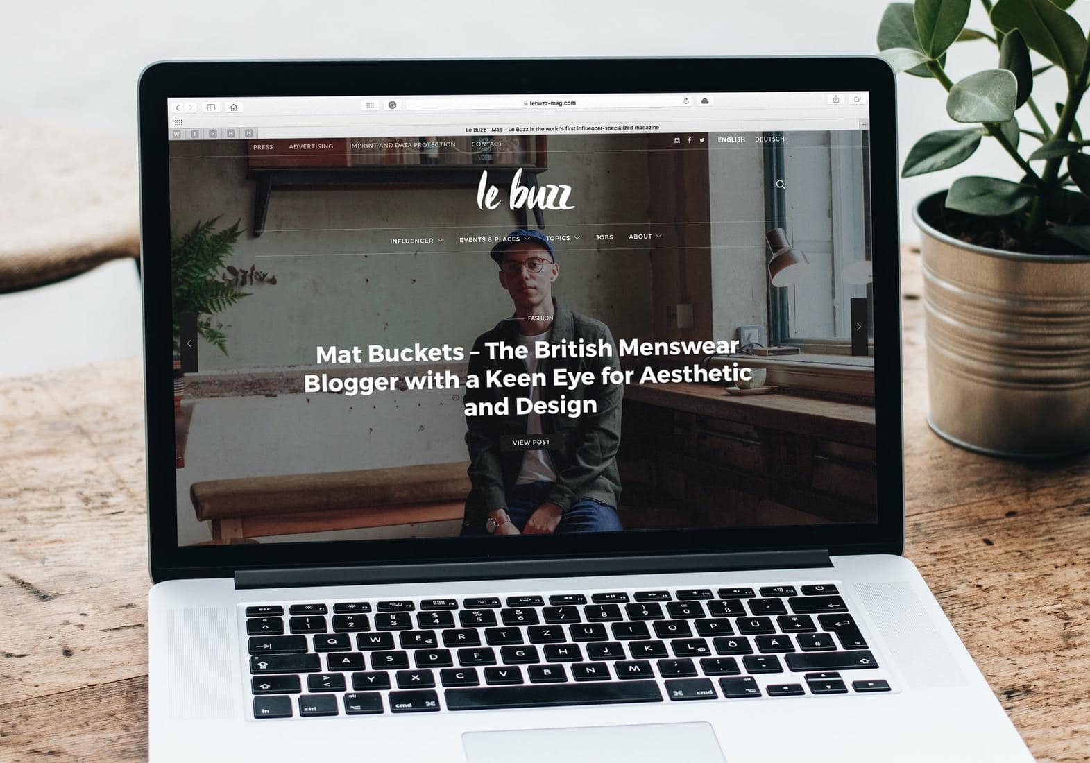 Le Buzz landing page