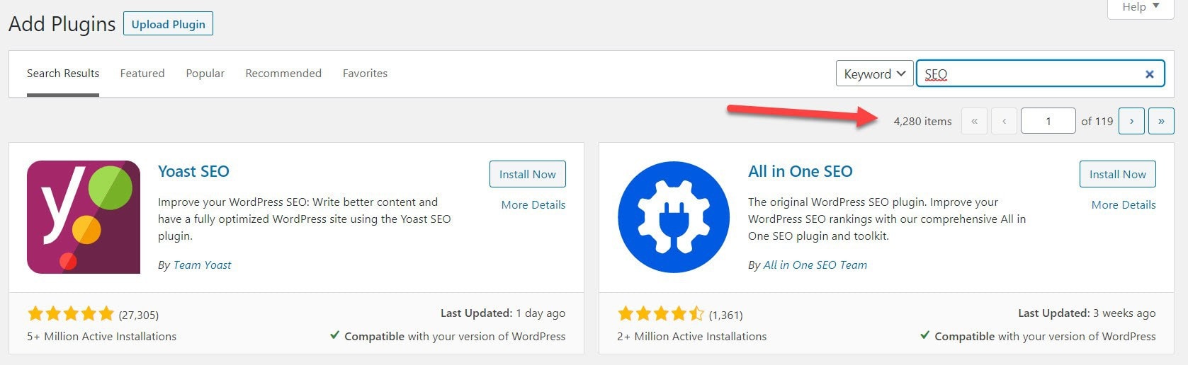 WordPress SEO plugins