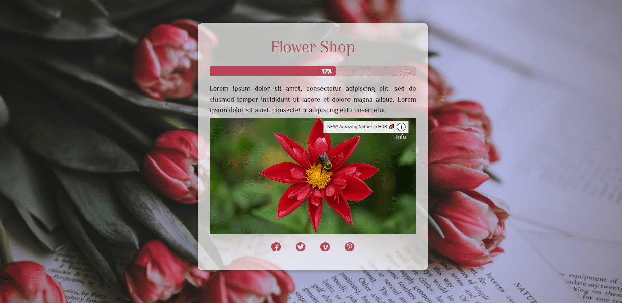 Coming Soon & Maintenance Mode plugin Flower Shop theme