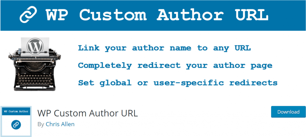 WP Custom Author URL banner