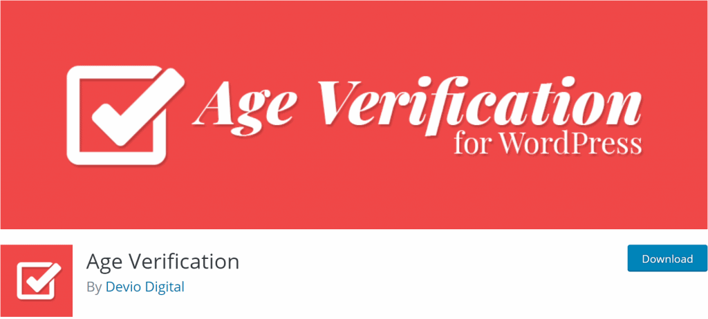 Age Verification banner