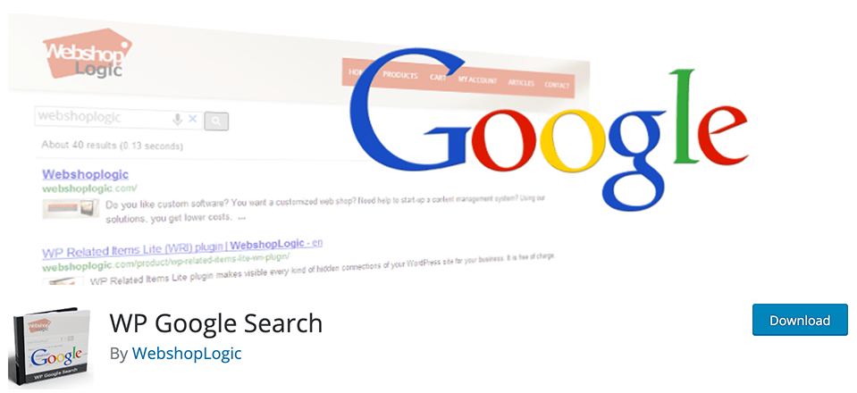 WP Google Search banner