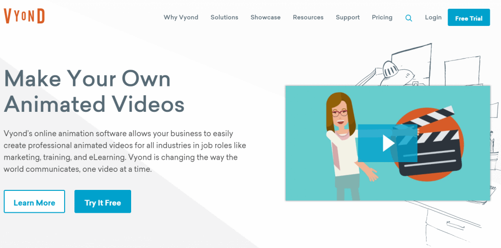 Vyond homepage