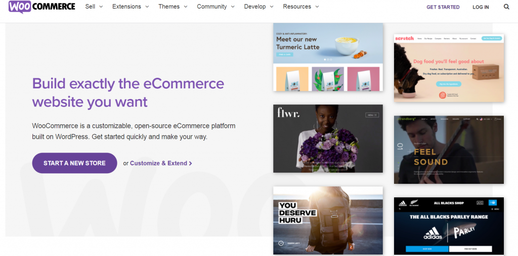 WooCommerce homepage