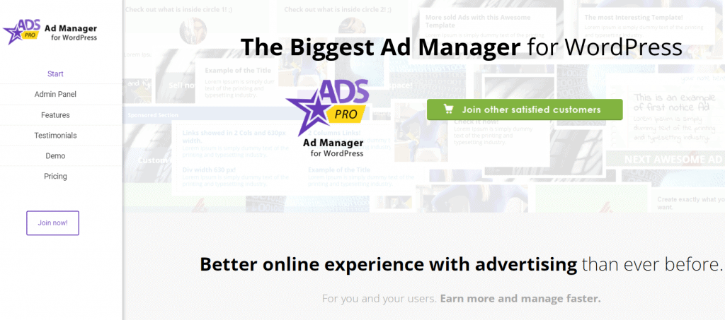 Ads Pro website