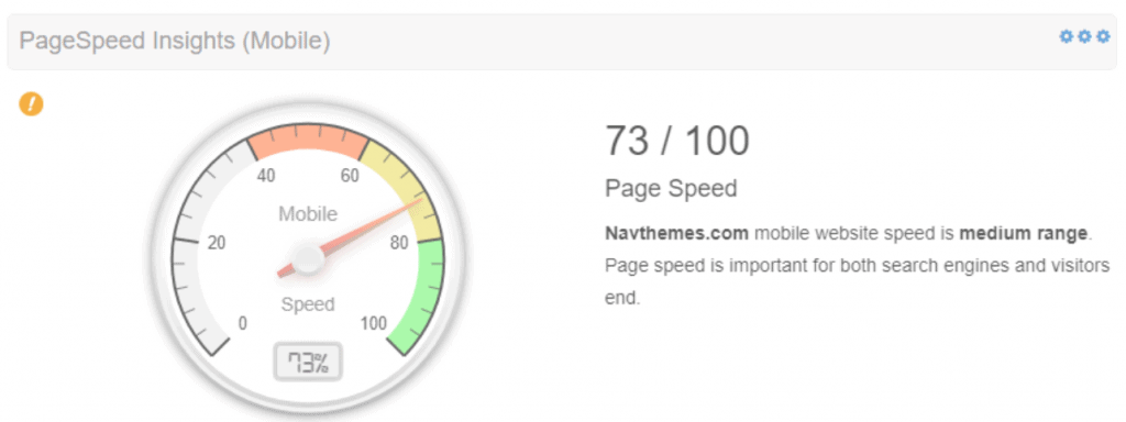 Pagespeed mobile