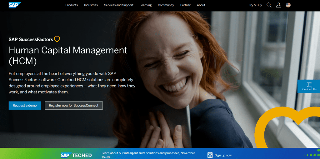 SAP homepage