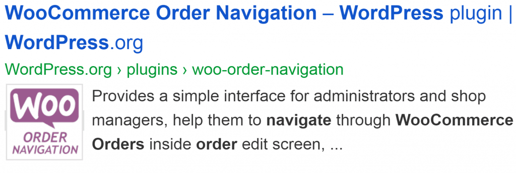 WooCommerce Order Navigaton on WrdPress