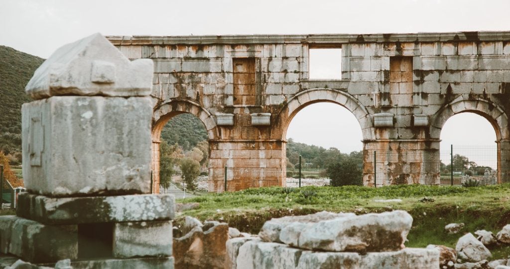 The north gate of patara