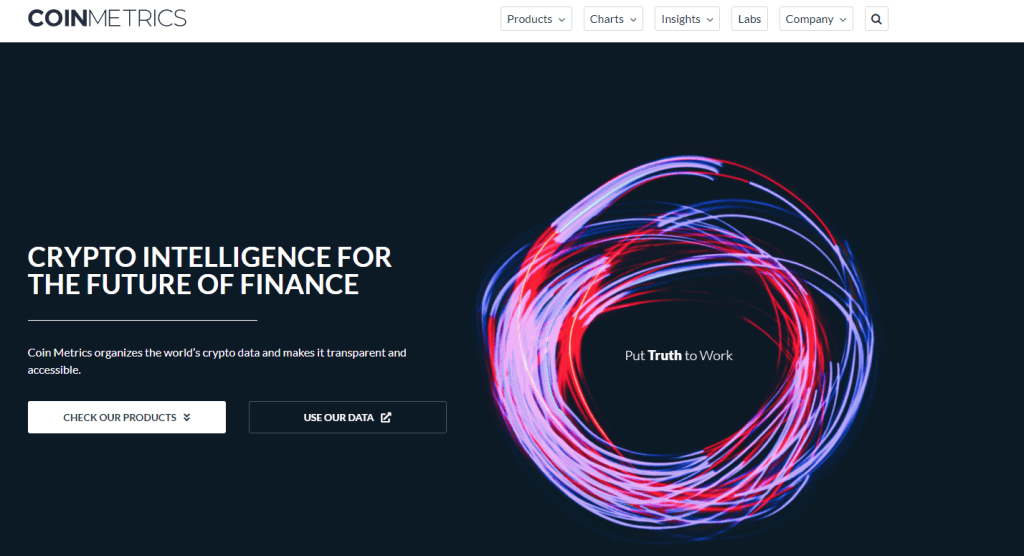 Coin Metrics website
