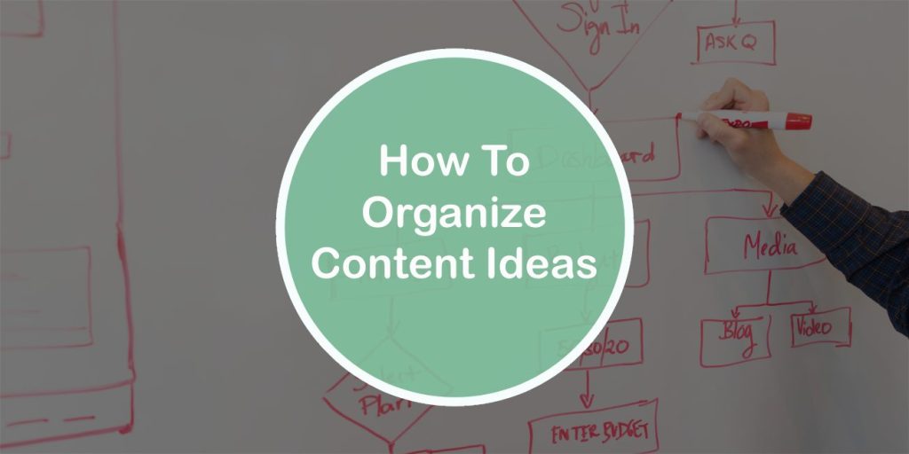 How To Organize Content Ideas