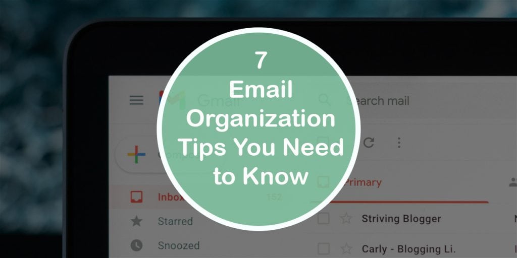 Email organization tips