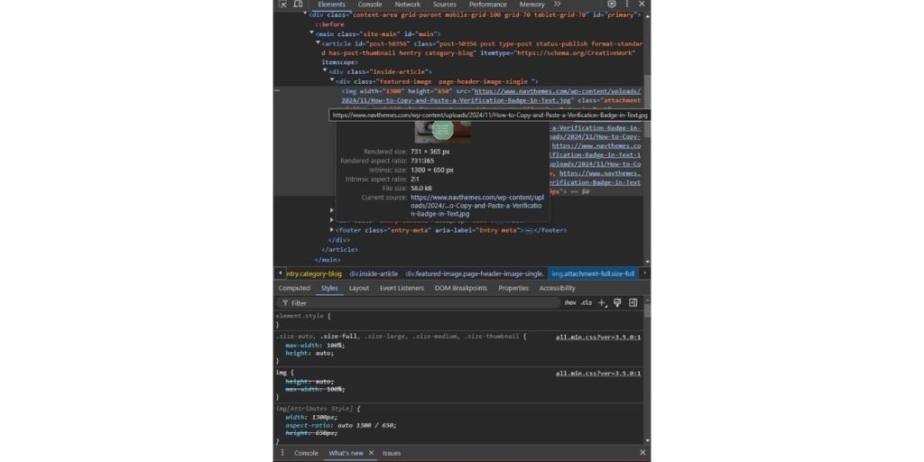 Basic Image Editing Techniques with Inspect Element