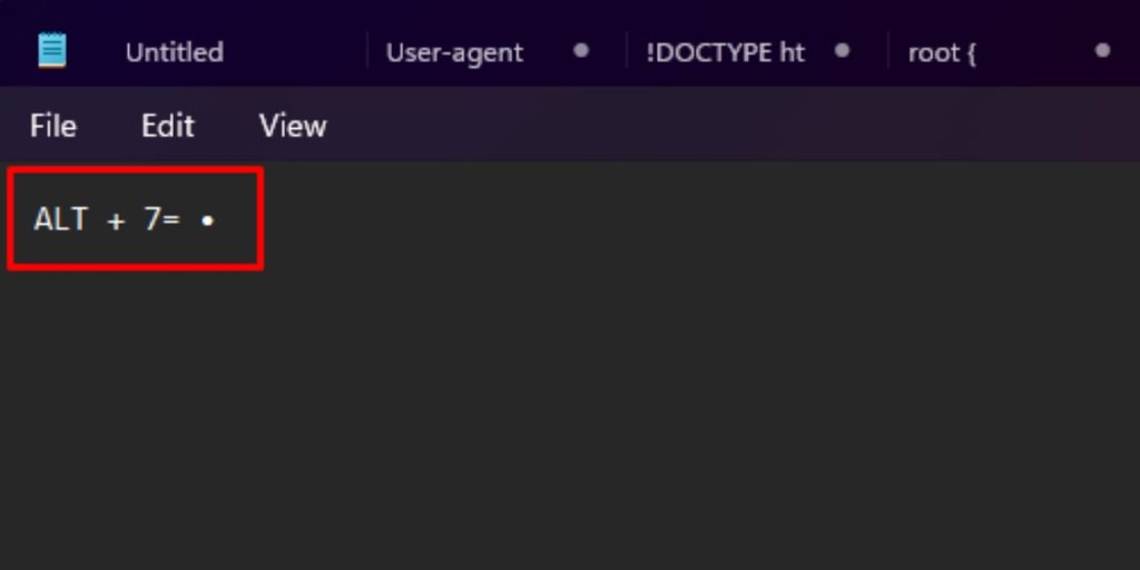 How to Type a Bullet on a Windows Keyboard