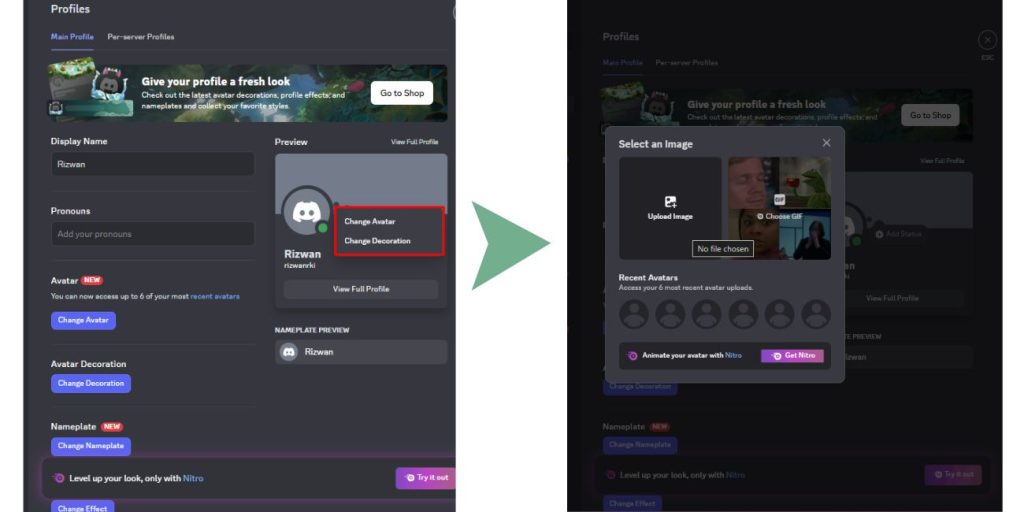 Upload a new image or GIF
