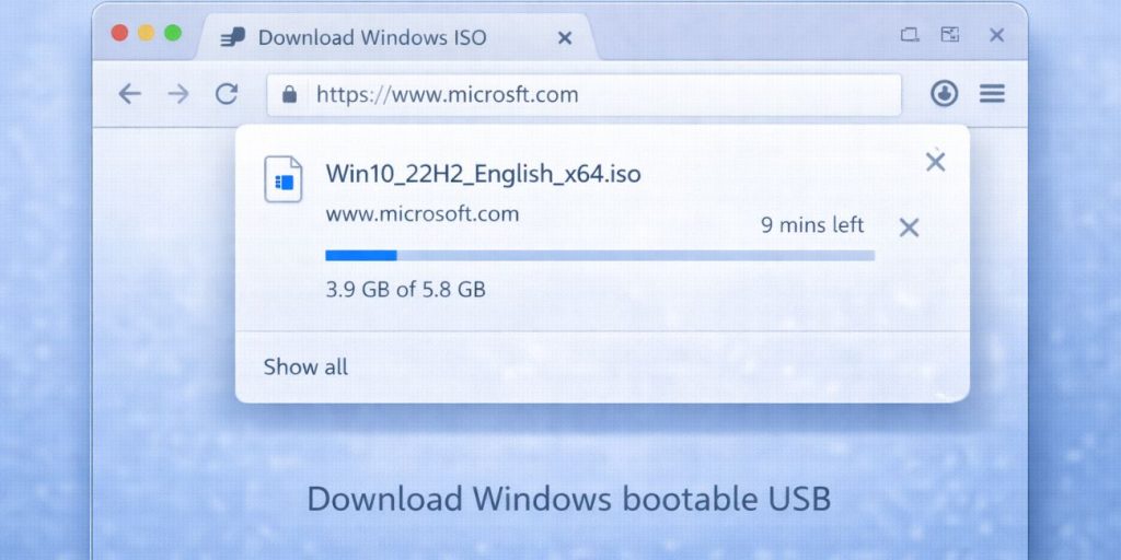 Re-download a Fresh ISO File