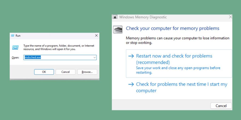 Run a Memory Test (Windows Memory Diagnostic)