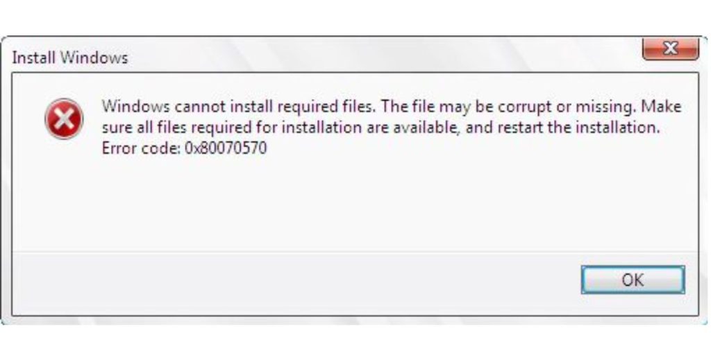 What Does Error 0x80070570 Mean?