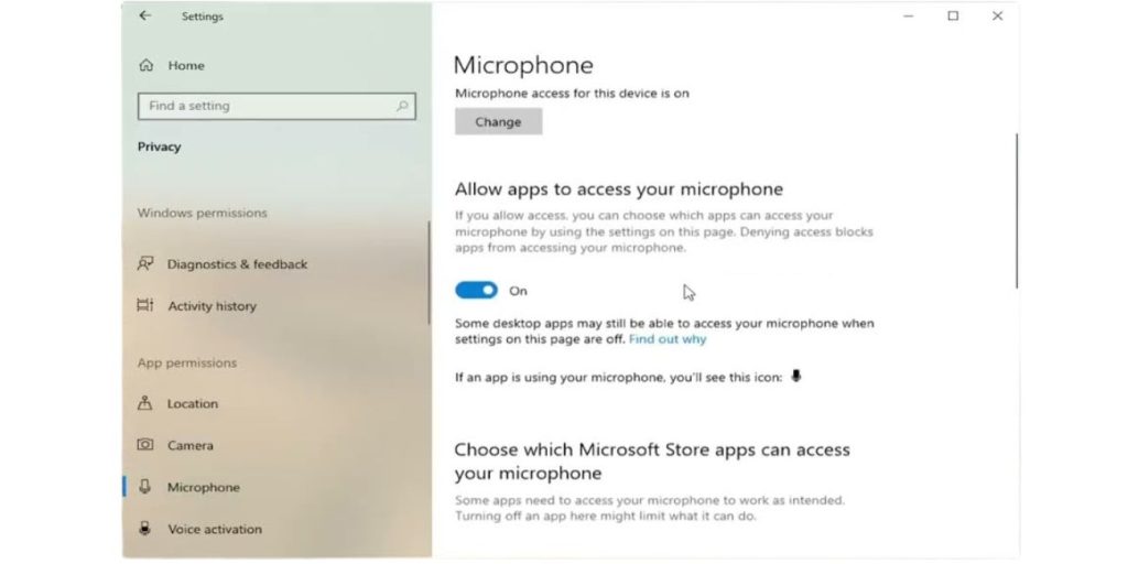 Check Microphone Permission for the App