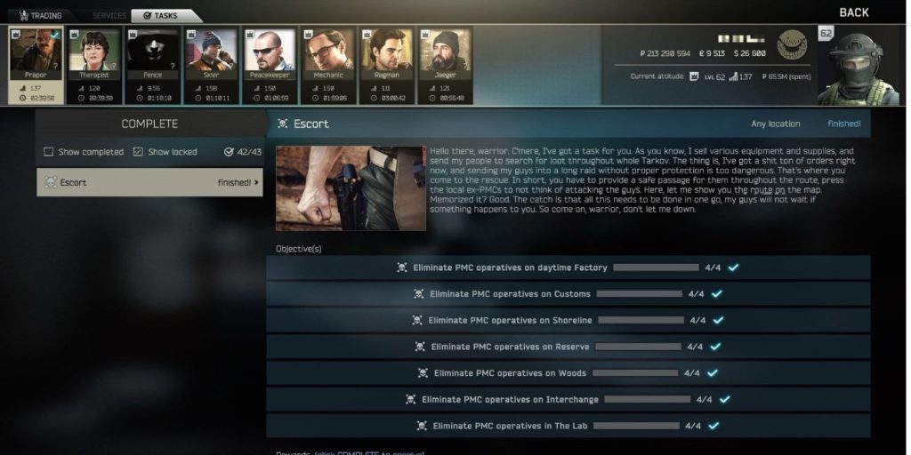 Why Does Tarkov Escort Keep Failing?