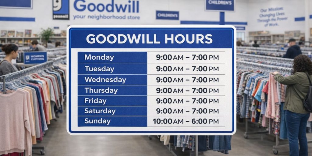 What Time Does Goodwill Open and Close